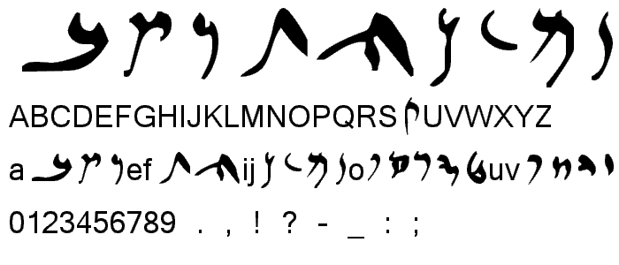 Elephantine Aramaic font